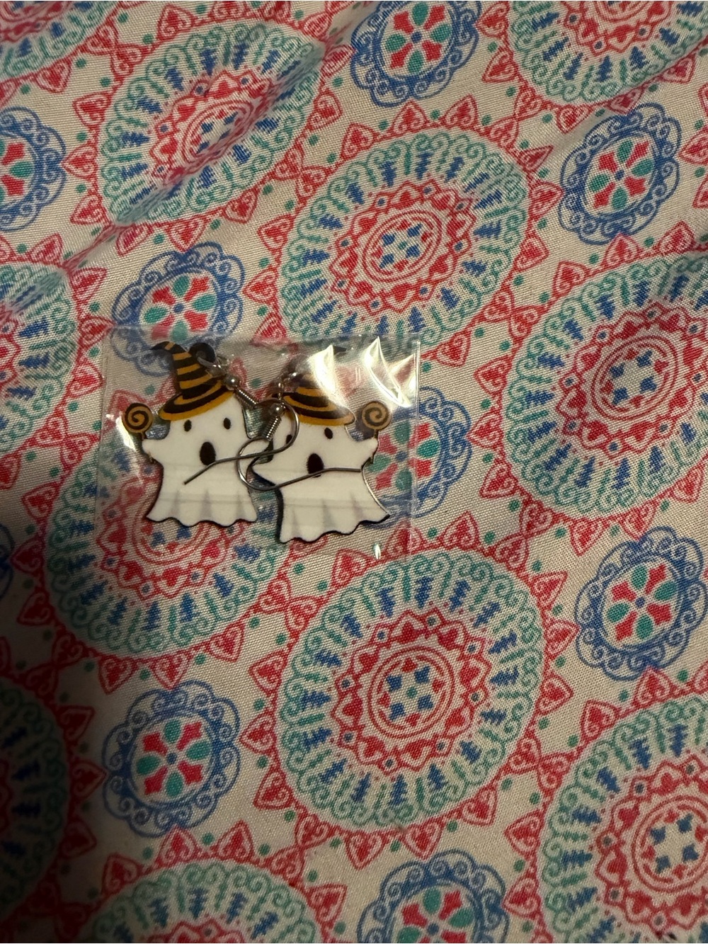 Cute White Ghost Halloween  Earrings
